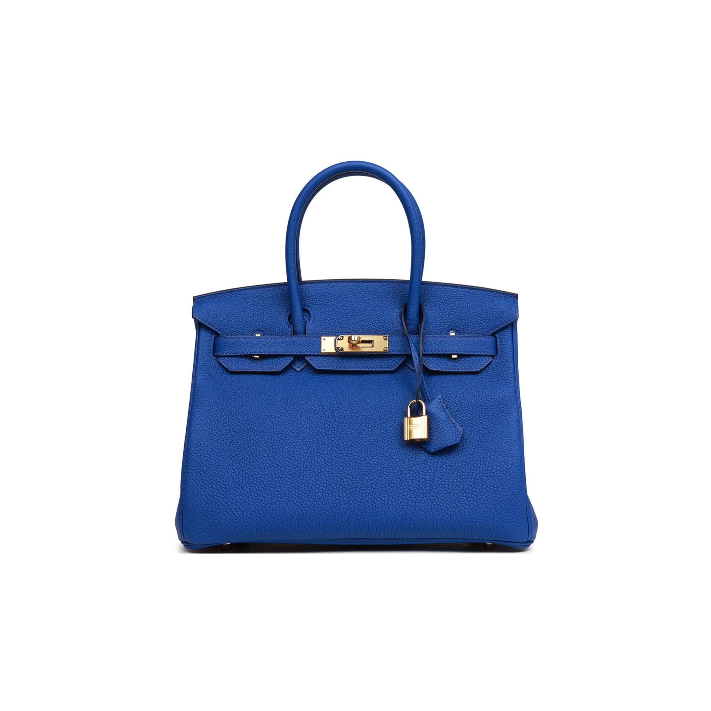 H**me5 BIRKIN 30 BLEU ROYAL TOGO GOLD HARDWARE (30cm) Master Quality